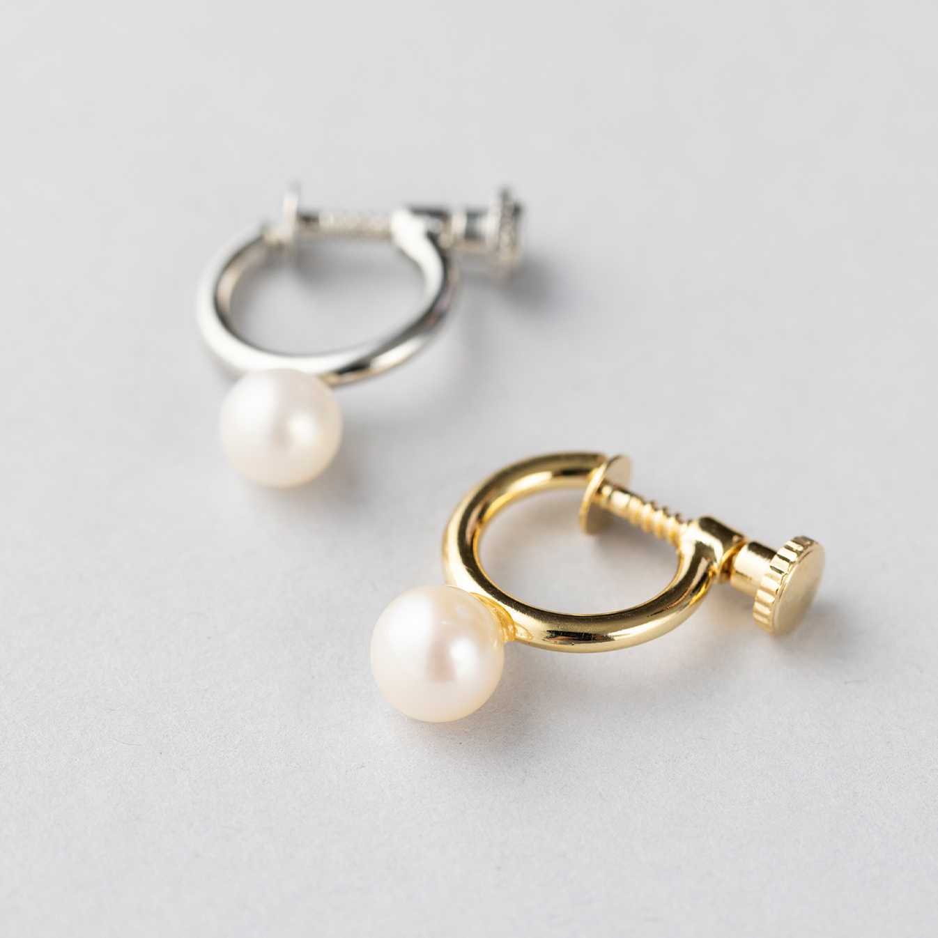 淡水パール 一粒パールイヤリング